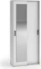 MR GROUP Garderobenschrank GRID 90cm Garderobe Spiegel Produktbild-Vorschau 1