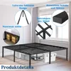LZQ rám postele 140 x 200 cm kovová postel Rám postele z Náhled obrázku produktu 6