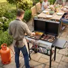 Grill gazowo-węglowy FCH 2 w 1 o mocy 4,5 kW z pokrywą, Podgląd zdjęcia produktu 6