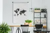 MuchoWow® Wandteppich Wandbehang Weltkarte - Bronze - Produktbild-Vorschau 1