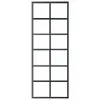 vidaXL Schiebetür ESG-Glas und Aluminium 76x205 cm Schwarz Produktbild-Vorschau 4