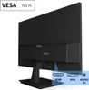 Rear view of a black monitor showing VESA mount compatibility and input ports. Náhľad obrázku produktu