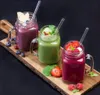 HALM Trinkhalme aus Glas, NEON Orange, 6 wiederverwendbare Produktbild-Vorschau 8