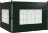 3x3 Set Pavillon Fenster 2er Dunkelgrün Seitenteile Produktbild-Vorschau 1