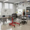 UISEBRT Stojan na motor 570 kg červený, otočný o 360° a Náhled obrázku produktu 9