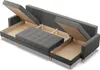 Ecksofa mit schlaffunktion und bettkasten, Sofa U-Form Produktbild-Vorschau 4