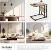 Table d’appoint WIGAN 55x36,5x60cm - Bois clair industriel, Voir les images du produit 7