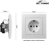 Schutzkontakt-Steckdose McPower "Flair", 250V/16A, UP, Produktbild-Vorschau 3