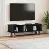 vidaXL TV-Ständer Schwarz Eichen-Optik 100 x 35 x 35 cm Produktbild-Vorschau 4