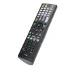 A black remote control is shown against a white background. Produktbild-Vorschau