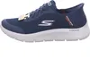 A side view of a blue Skechers Go Walk slip-on shoe against a white background. Anteprima dell’immagine prodotto