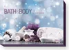 A spa-themed advent calendar with bath and body products, decorated with lavender and pine cones. Produktbild-Vorschau