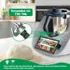 A kitchen counter with a food processor, dough, and flour. Produktbild-Vorschau