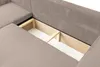 A close-up view of the storage compartment of a sectional sofa. Produktbild-Vorschau