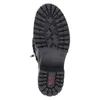 The image shows the sole of a black boot against a white background. Voir les images du produit