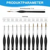 11 Stück Feiner Detail Pinsel Set, Miniatur Pinsel,Extra Produktbild-Vorschau 2