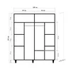 Skye Decor, Loni 4 -971, armadio, Sonomo, 100 % PANNELLI DI Anteprima dell’immagine prodotto 5