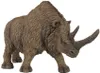 A brown, furry rhinoceros figurine is shown against a white background. Podgląd zdjęcia produktu