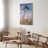Italienischer Leinwand Leinwandbild - Woman with a Parasol, Produktbild-Vorschau 3