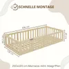 Crazy Pine Kinderbett 120x200 cm – Weiß  - Montessori Produktbild-Vorschau 2