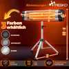 TRESKO Infrarood warmtestraler, 2500 W, met Productafbeelding-voorbeeld 2
