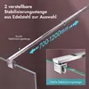 doporro Luxus Duschwand für Dusche Duschabtrennung Produktbild-Vorschau 5