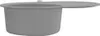 vidaXL Évier en granit simple bassin ovale gris Voir les images du produit 4