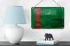 Blechschild Flagge Turkmenistan 18x12cm Turkmenistan Rost Produktbild-Vorschau 4