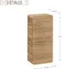 Badezimmer Hängeschrank LUTON-56-CRAFT, Wotan Eiche Nb. Produktbild-Vorschau 5