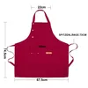 Schürze,Wasserdicht Kochschürze mit Taschen, für Produktbild-Vorschau 2