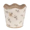 Clayre & Eef Innenblumentopf Ø 16x15 cm Beige Blau Keramik Produktbild-Vorschau 1