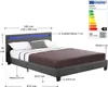 Diagram and energy label with a bed. Náhled obrázku produktu