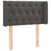 The Living Store Kopfteil mit Ohren Dunkelgrau 83x16x78/88 Produktbild-Vorschau 3
