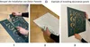 A three-panel image demonstrating the installation of decorative wall panels. Produktbild-Vorschau