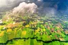 Muralo XXL Selbstklebende FOTOTAPETE FELDER Wolken Aussicht Produktbild-Vorschau 2