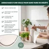 Porte-rouleau de cuisine eluno en acier inoxydable et métal Voir les images du produit 3