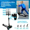 YOLEO Kinderscooter, Dreiradscooter mit LED Räder, 2-Rädern Produktbild-Vorschau 3