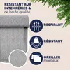CASARIA® 2x Chaises de jardin pliantes Gris Chiné en Voir les images du produit 5