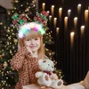 Frauen Mädchen Haar Hoop LED Weihnachten Rentier Santa Produktbild-Vorschau 3