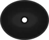vidaXL Lussuoso lavabo ovale nero opaco 40x33 cm in Anteprima dell’immagine prodotto 4