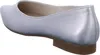 A side view of a silver ballerina shoe. Produktbild-Vorschau