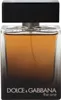 A close-up studio shot of a Dolce & Gabbana 'The One' for Men Eau de Parfum bottle. Podgląd zdjęcia produktu