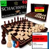 APEQi® Premium Schach MAGNETISCH - Schachspiel Holz Produktbild-Vorschau 1