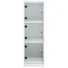vidaXL Highboard mit Glastüren Weiß 35x37x109 cm Produktbild-Vorschau 6