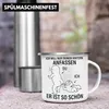 Trendation - Valentinstag Emaille Tasse Geschenk Freundin Produktbild-Vorschau 3