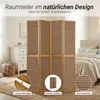 Paravent Séparation de pièce 4 pièces 2 m Bois Cloison brun Voir les images du produit 15