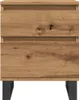 vidaXL Table de nuit Artisan-Chêne 40x35x50 cm Bois Voir les images du produit 4