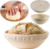 4 Stück Rund Leineneinsatz für Brot Gärkörbchen Produktbild-Vorschau 4