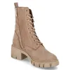 A single brown lace-up boot with a thick sole is shown against a white background. Produktbild-Vorschau