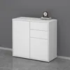 doporro Buffet Commode 80 cm Meuble de Rangement Blanc Mat Voir les images du produit 2